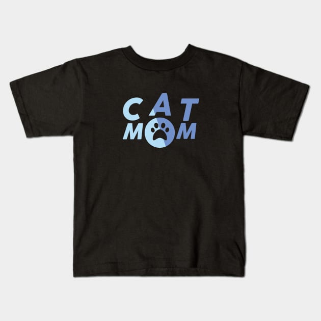 Cat Mom Kids T-Shirt by cusptees
